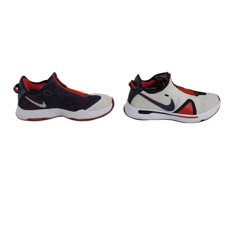 Mens Nike PG 4 USA Colorway Low Top Hidden Laces Basketball Sneakers‎ Sz 10.5